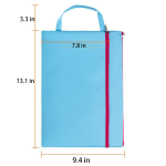 A4 Handle Zippered Document Bag File Pouch