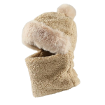 Integrated Beanie Hat and Scarf