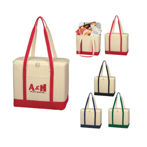 Large Cotton Canvas Cooler Bag