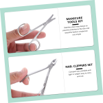 stainless steel beauty set w/ zipper bag