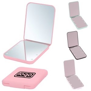 LED 1X/3X Magnification Foldable Pocket Mirror