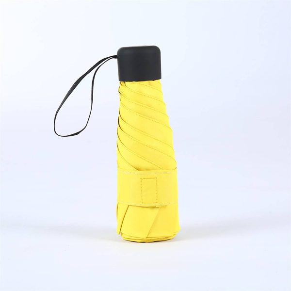 35in Folding Mini Capsule Umbrella W/ Sun Protection