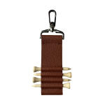 Golf Tee Storage Faux Leather Pouch