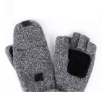 Wool and fleece gloves