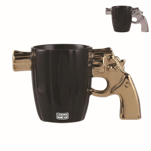 12Oz Fashion Ceramic Pistol Design Coffee Mug