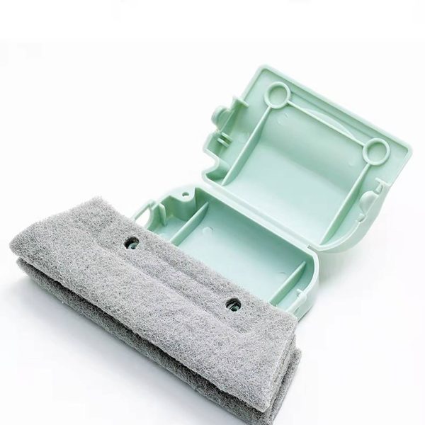 Easy Window Crevice Cleaning W/ Lightweight Plastic Brush