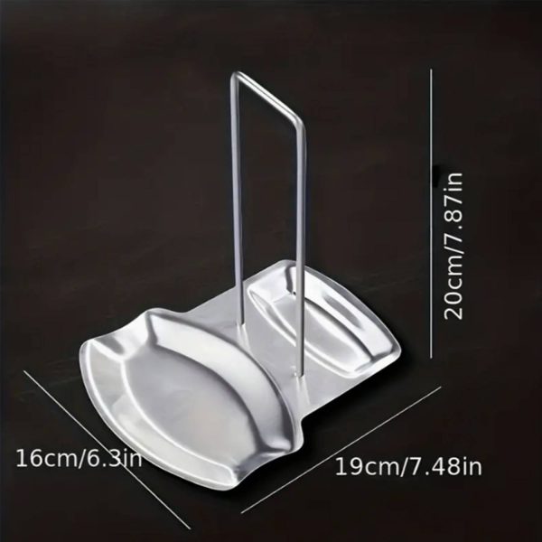 Stainless Steel Kitchen Lid and Spoon Rest Organizer