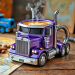 Creative Stainless Steel Semi Truck Coffee Mug
