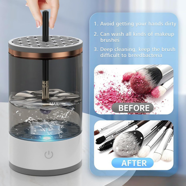 Makeup brush washer