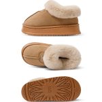 Winter Women Warm Fashion Plush Fleece Slippers