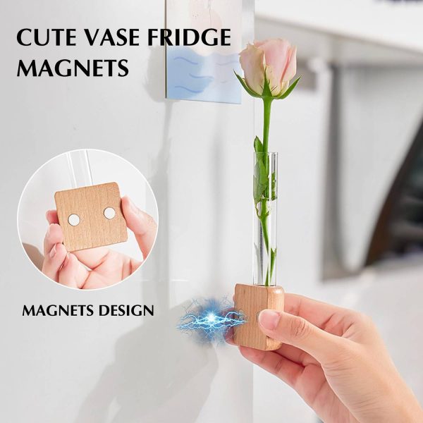 Magnetic Mini Vase For Fridge & Wall Decoration
