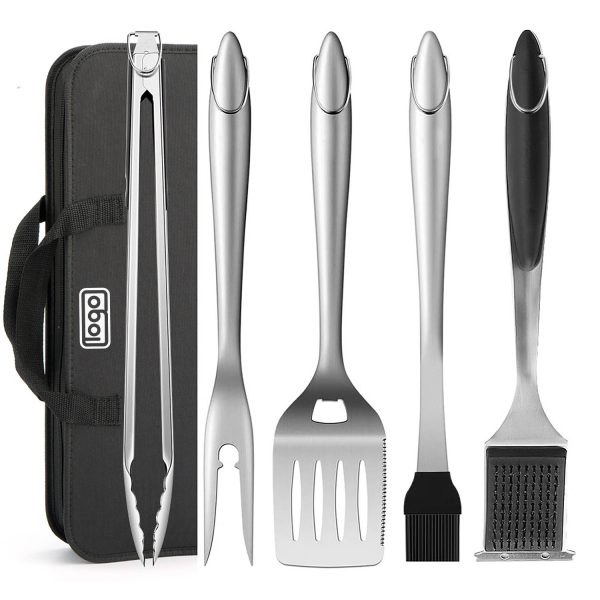 Outdoor Stainless Steel BBQ Tool Set W/ Canvas Bag