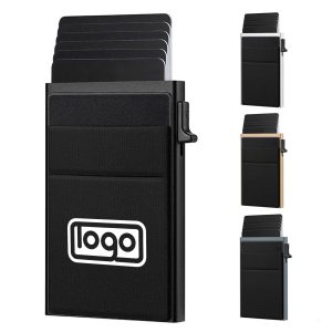 Card holder of metal