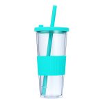 24 Ounce Plastic Cup With Straw