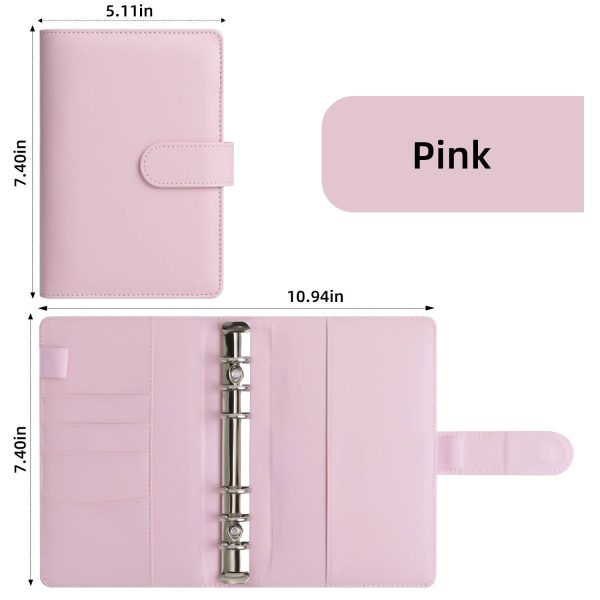 A6 PU Leather 3 Ring Binder/Notebook