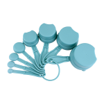 8 Pcs Food Grade Stackable Plastic Measuring Spoons Set
