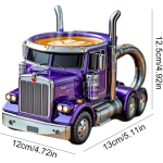 Creative Stainless Steel Semi Truck Coffee Mug