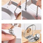 Stainless Steel Kitchen Lid and Spoon Rest Organizer