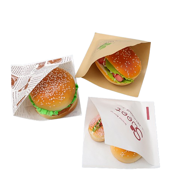 Donuts Sandwich Trigonometric Kraft Paper Bag