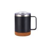 Double-Layer Stainless Steel Mug w/ Cork Base Pad