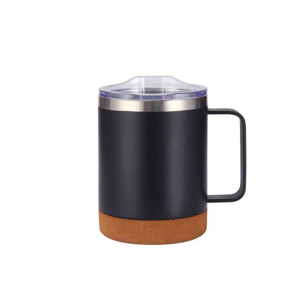 Double-Layer Stainless Steel Mug w/ Cork Base Pad
