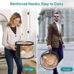 Transparent Foldable Hats Storage Box w/ Handle