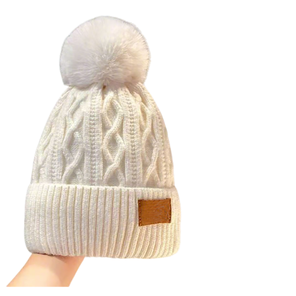 Women Winter Pompom Beanie Hat