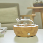 Natural Bamboo Wood Glass Waterless Essential Oil Nebulizer
