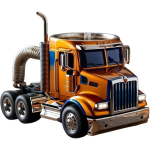 Creative Stainless Steel Semi Truck Coffee Mug