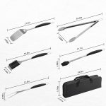 Outdoor Stainless Steel BBQ Tool Set W/ Canvas Bag