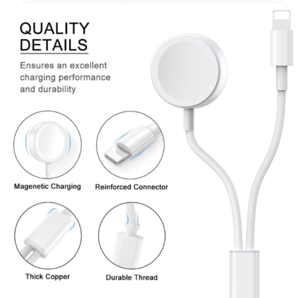 One For Three iWatch Charging Cable