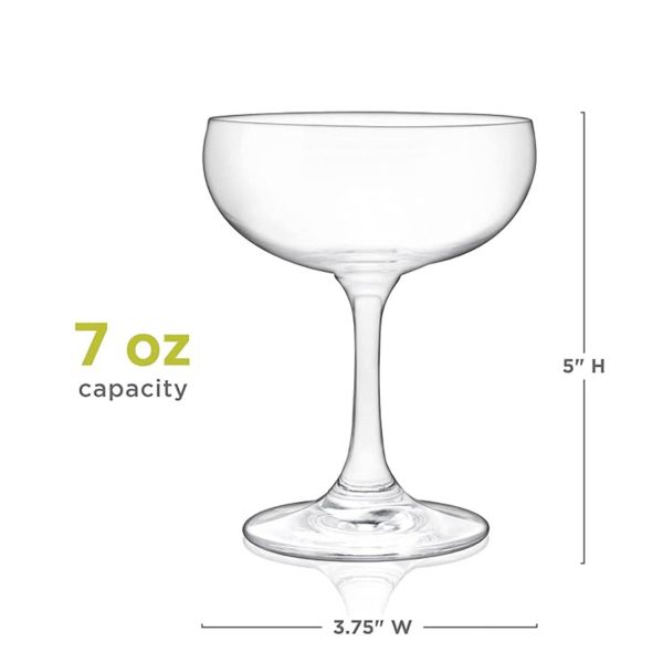 7 OZ Margarita Martini Drinking Cocktail Coupe Glass