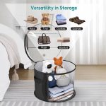 Transparent Foldable Hats Storage Box w/ Handle