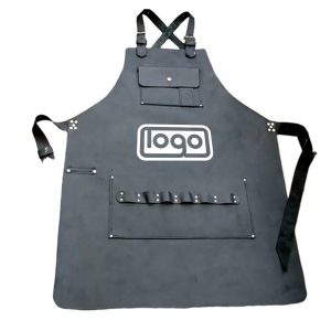 PU Leather Custom Work Apron W/ Tool Pockets