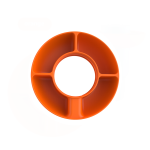 Silicone snack bowl platter