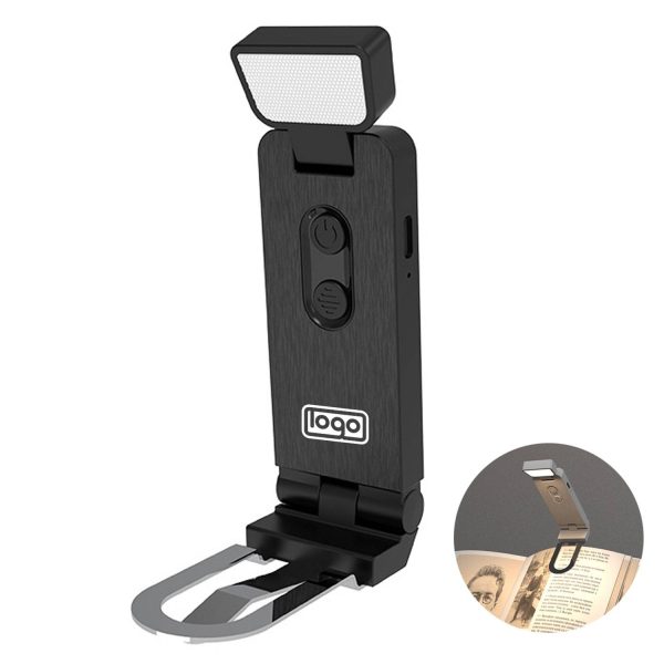 Portable Mini USB Rechargeable Clip-On LED Bookmark Light