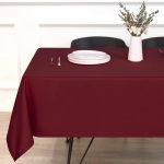 Custom 57x 82 IN Antifouling and Wrinkle Tablecloth