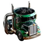 Creative Stainless Steel Semi Truck Coffee Mug