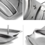 Stainless Steel Kitchen Lid and Spoon Rest Organizer