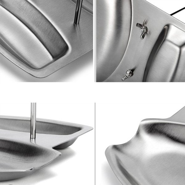Stainless Steel Kitchen Lid and Spoon Rest Organizer