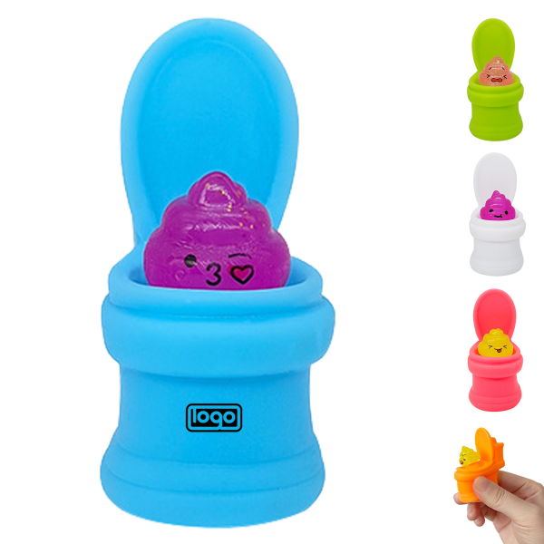 Creative Squeeze Decompression Toilet Shape Poop Ball Toy