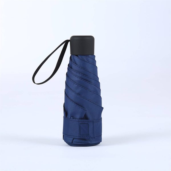 35in Folding Mini Capsule Umbrella W/ Sun Protection