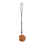 Leather earphone carrying case with lanyard