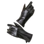 Women Touch Screen Leatherette Warm Gloves