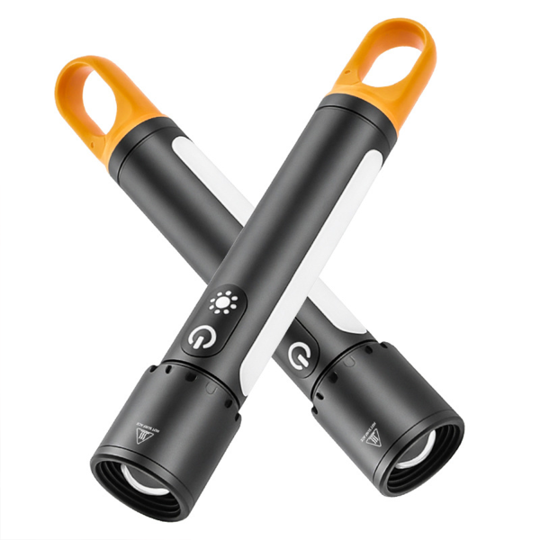 Multi functional metal flashlight