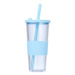 24 Ounce Plastic Cup With Straw