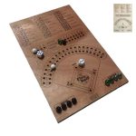 Fun Double Battle Wood crafts Baseball Dice Board Game