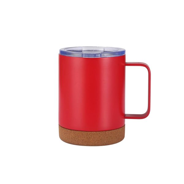 Double-Layer Stainless Steel Mug w/ Cork Base Pad