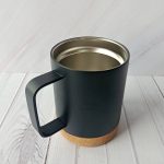 Double-Layer Stainless Steel Mug w/ Cork Base Pad