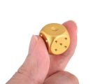 5 Pieces Aluminum Alloy Dice W/ Square Case